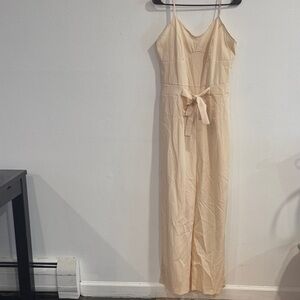 SHEIN Beige Ladies Elegant vacation Casual Jumpsuit size Large